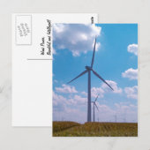 Wind Power Postkarte (Vorne/Hinten)