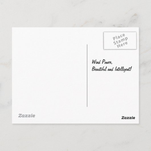 Wind Power Postkarte (Rückseite)