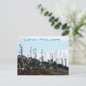 Wind Power Postkarte (Stehend Vorderseite)