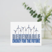 Wind Power Postkarte (Stehend Vorderseite)