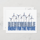 Wind Power Postkarte (Vorne/Hinten)
