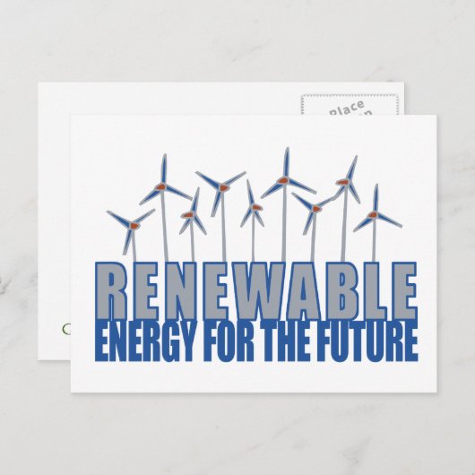 Wind Power Postkarte (Vorne/Hinten)