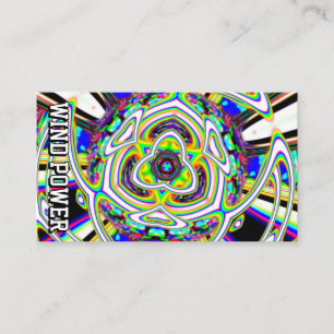 WIND-POWER (Sie können die Wörter ändern) Visitenkarte