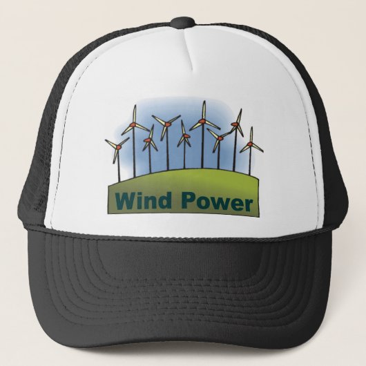 Wind Power Truckerkappe (Vorderseite)