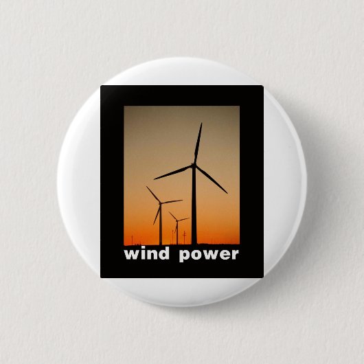 Wind-Powerentwurf! Button (Vorderseite)