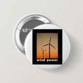 Wind-Powerentwurf! Button (Vorne & Hinten)