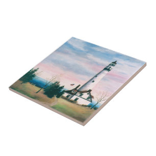 Wind-Punkt-Leuchtturm-Fliese Fliese