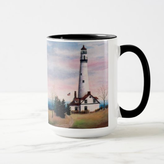 Wind-Punkt-Leuchtturm-Tasse Tasse (Rechts)
