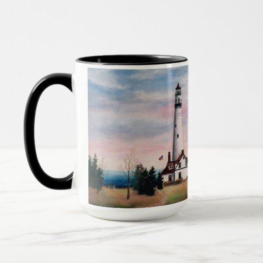 Wind-Punkt-Leuchtturm-Tasse Tasse (Links)