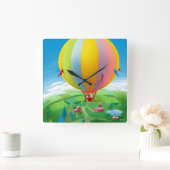 Wind Quadratische Wanduhr (Zuhause)