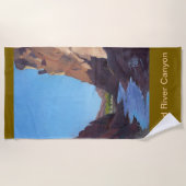 Wind River Canyon Beach Towel Strandtuch (Vorderseite)