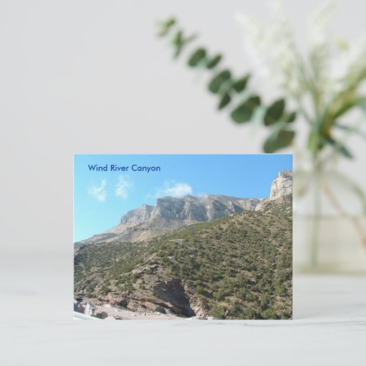 Wind River Canyon Postcard Postkarte (Stehend Vorderseite)