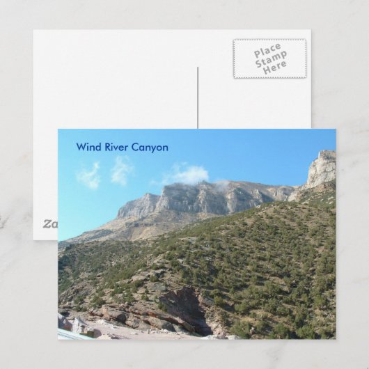 Wind River Canyon Postcard Postkarte (Vorne/Hinten)