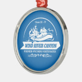 Wind River Canyon (Rafting 2) Ornament Aus Metall (Links)