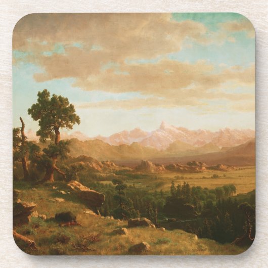 Wind River Country - Albert Bierstadt Getränkeuntersetzer (Vorderseite)