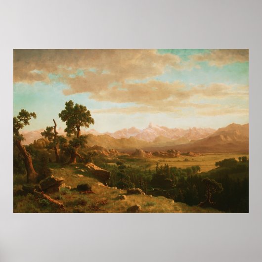 Wind River Country - Albert Bierstadt Poster (Vorne)