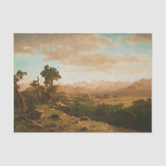 Wind River Country - Albert Bierstadt Seidenpapier (Vorderseite)