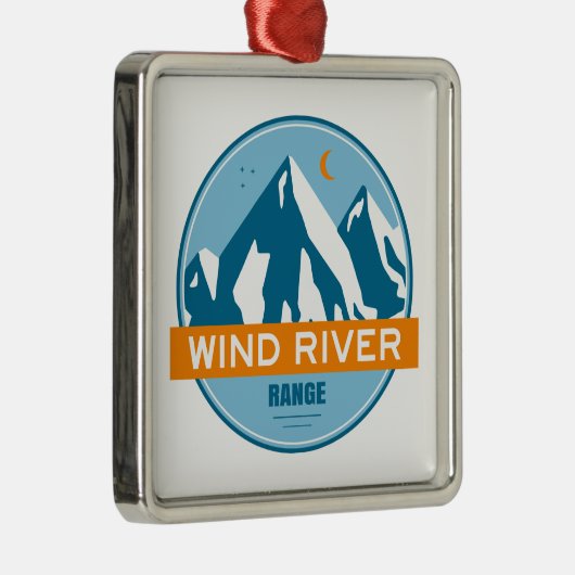 Wind River Mountain Range Ornament Aus Metall (Rechts)