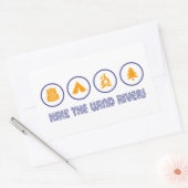 Wind River Mountain Range Rechteckiger Aufkleber (Umschlag)