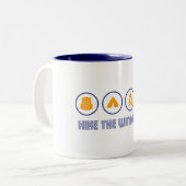 Wind River Mountain Range Zweifarbige Tasse (Vorderseite Links)