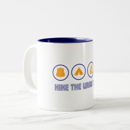 Wind River Mountain Range Zweifarbige Tasse (Vorderseite Links)