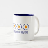 Wind River Mountain Range Zweifarbige Tasse (VorderseiteRechts)