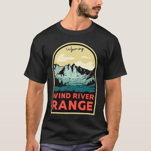 Wind River Range Mountains Wyoming T-Shirt (Vorderseite)