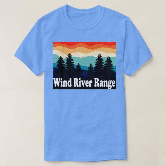 Wind River Range Wyoming Retro T-Shirt (Design vorne)