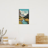 Wind River Range Wyoming Travel Art Vintag Poster (Küche)