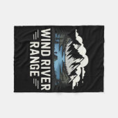 Wind Rivers Range Wandern Camping Klettern Wildnis Fleecedecke (Vorderseite (Horizontal))