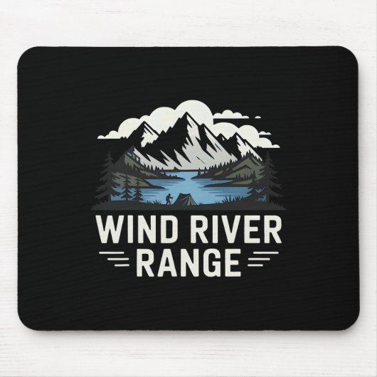 Wind Rivers Range Wandern Camping Klettern Wildnis Mousepad (Vorne)