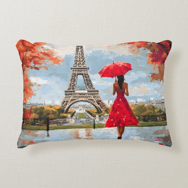 Wind Romance Paris Chic Walk Dekokissen (Vorderseite)