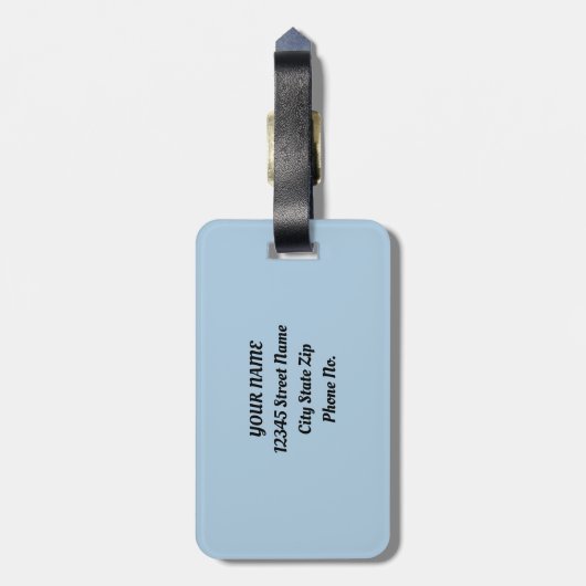 Wind Romance Paris Chic Walk Gepäckanhänger (Rückseite vertikal)