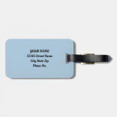 Wind Romance Paris Chic Walk Gepäckanhänger (Rückseite horizontal)