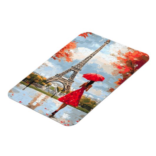 Wind Romance Paris Chic Walk Magnet (Linke Seite)