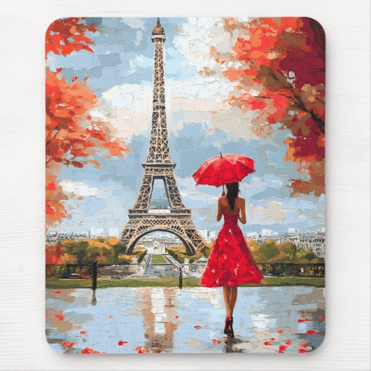 Wind Romance Paris Chic Walk Mousepad (Vorne)