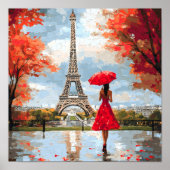 Wind Romance Paris Chic Walk Poster (Vorne)