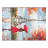 Wind Romance Paris Chic Walk Tischdecke (Vorderseite (Horizontal))