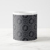 Wind Rose Compass Muster Jumbo-Tasse (Vorderseite)