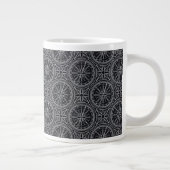 Wind Rose Compass Muster Jumbo-Tasse (Rechts)