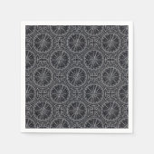 Wind Rose Compass Muster Serviette (Vorderseite)