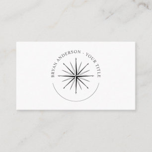 Wind Rose Compass - Nautical Business Card Visitenkarte