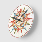 Wind rose runde wanduhr (Winkel)
