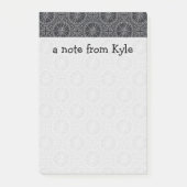 Wind-Rosen-Kompass-Muster | addieren Ihren Namen Post-it Klebezettel (Vorderseite)