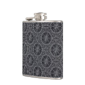 Wind-Rosen-Kompass-Muster Flachmann (Links)