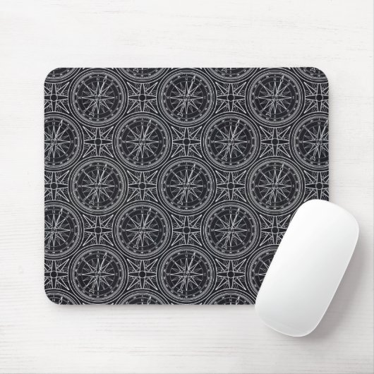 Wind-Rosen-Kompass-Muster Mousepad (Mit Mouse)