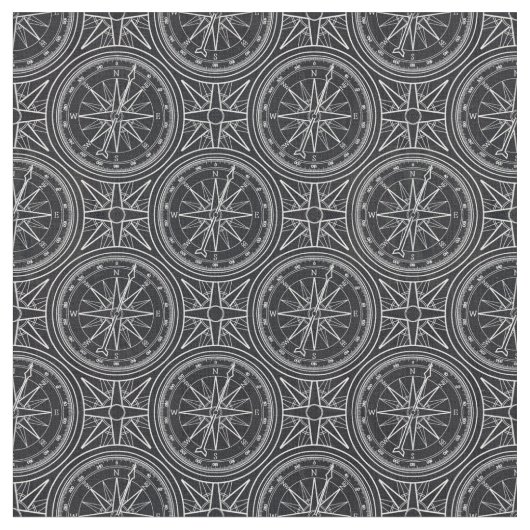 Wind-Rosen-Kompass-Muster Stoff (Nahaufnahme)