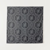 Wind-Rosen-Kompass-Muster Wandteppich (Vorderseite (Horizontal))