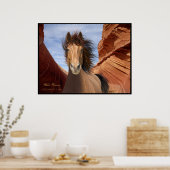 "Wind Runner", Wild-Stallion Poster Print (Küche)