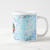 Wind Santa Claus Sock Jumbo-Tasse (Rechts)